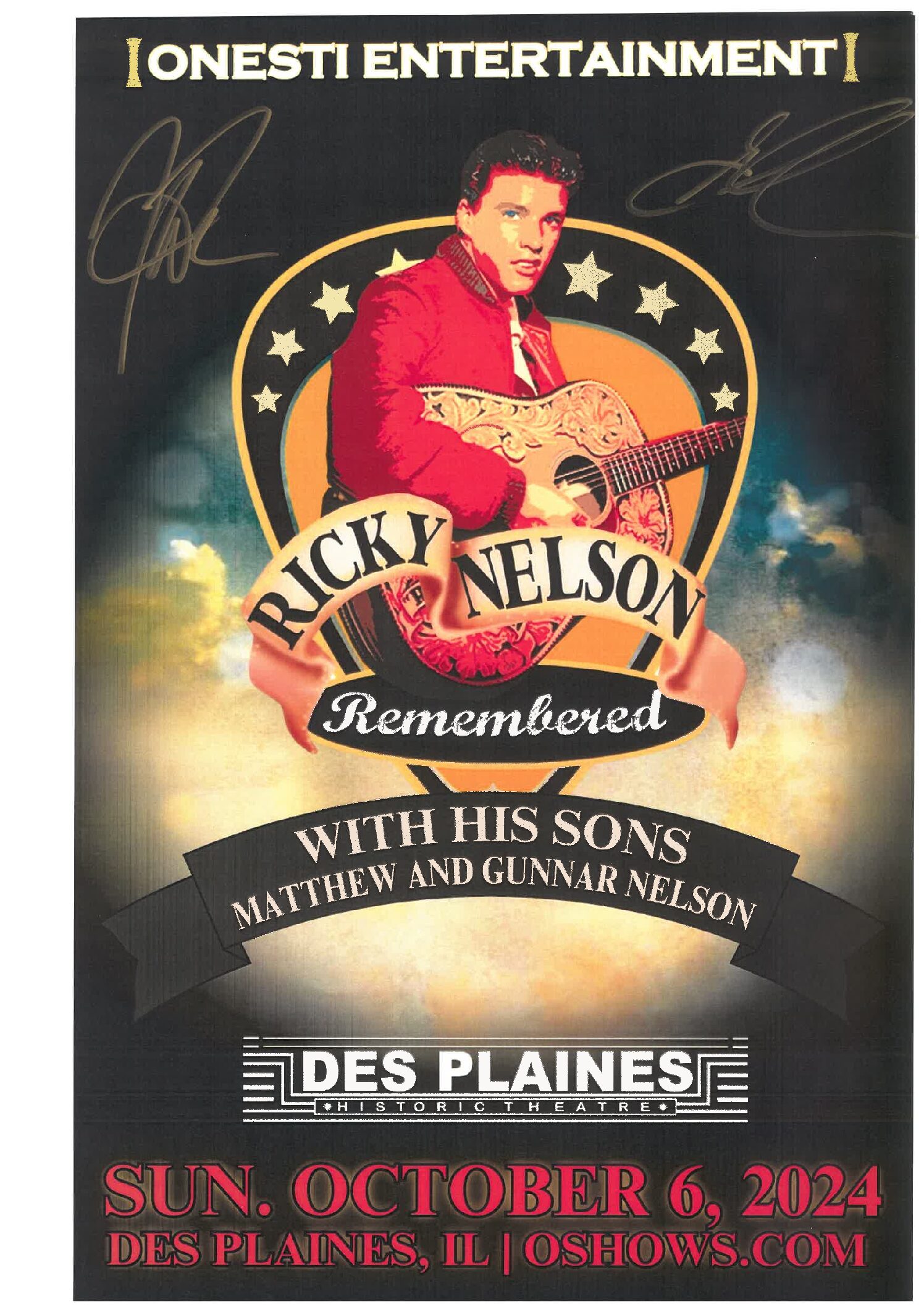 Ricky Nelson Remembered Matthew And Gunner Nelson Poster Dpt