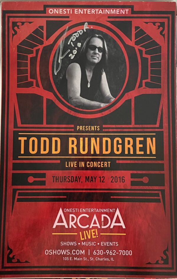 todd rundgren 2015 signed